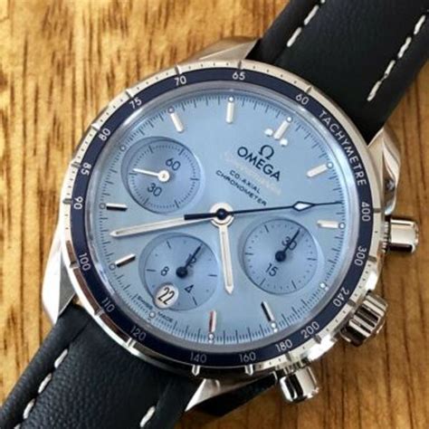 omega speedmaster 38 ice blue|Omega Speedmaster 38.